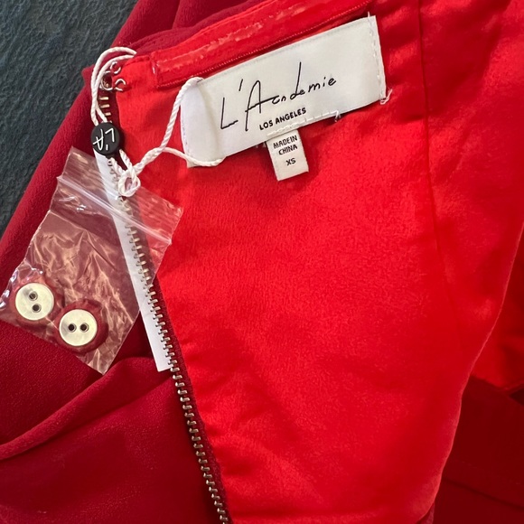 L’Academie Leah Jumpsuit in Red - Picture 9 of 11